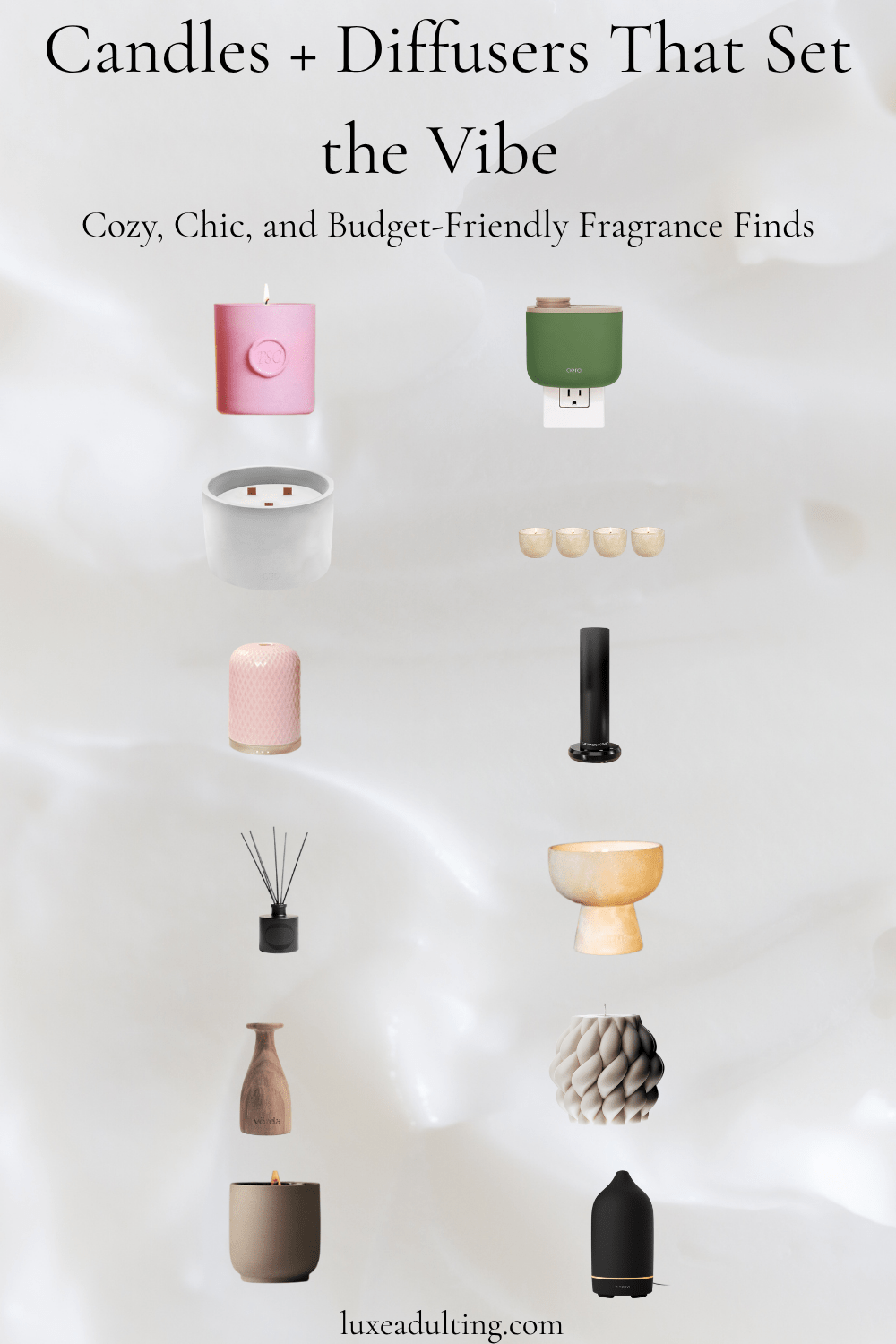 Candles + Diffusers That Set the&nbsp;Vibe