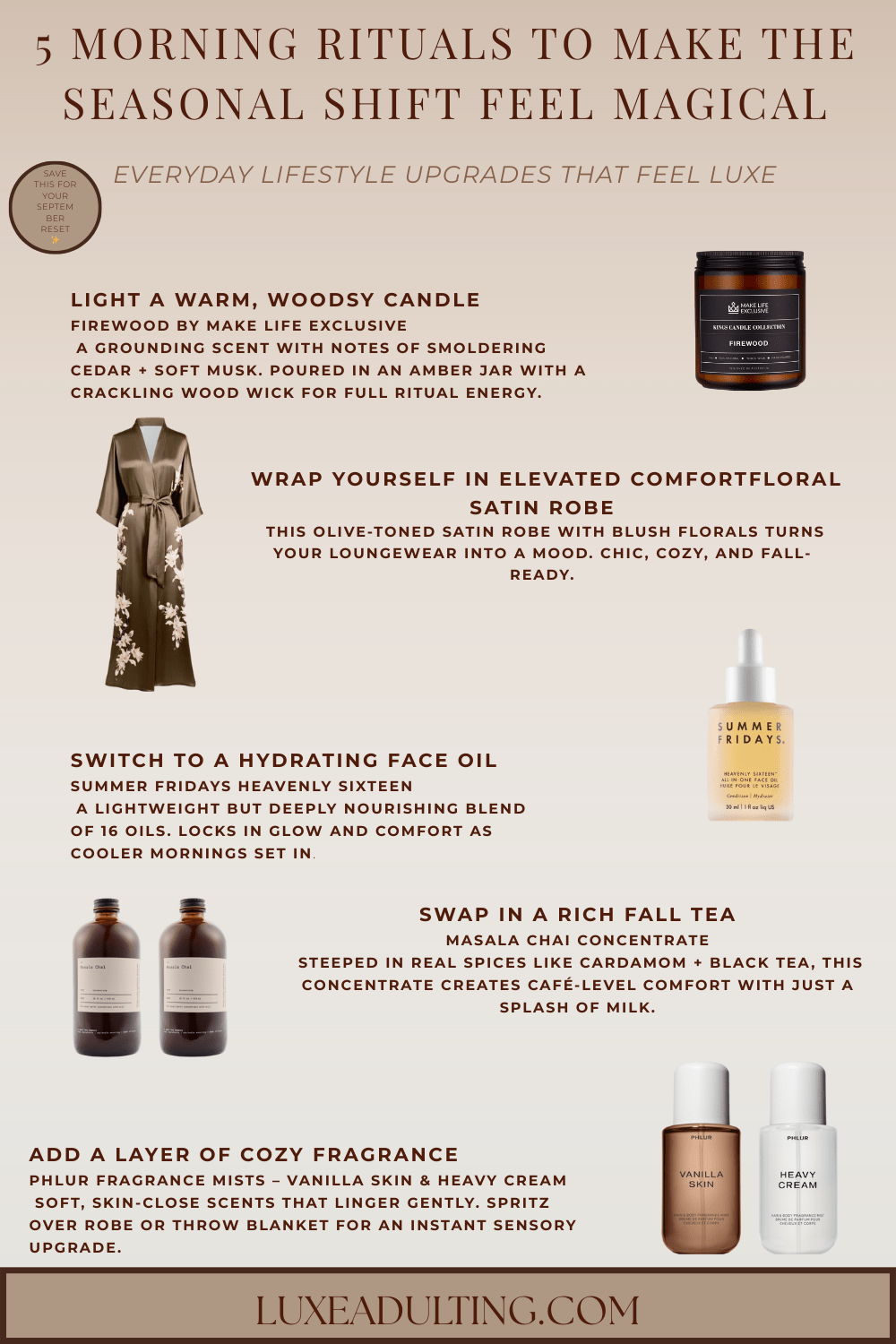 5 Morning Rituals to Make the Seasonal Shift Feel&nbsp;Magical