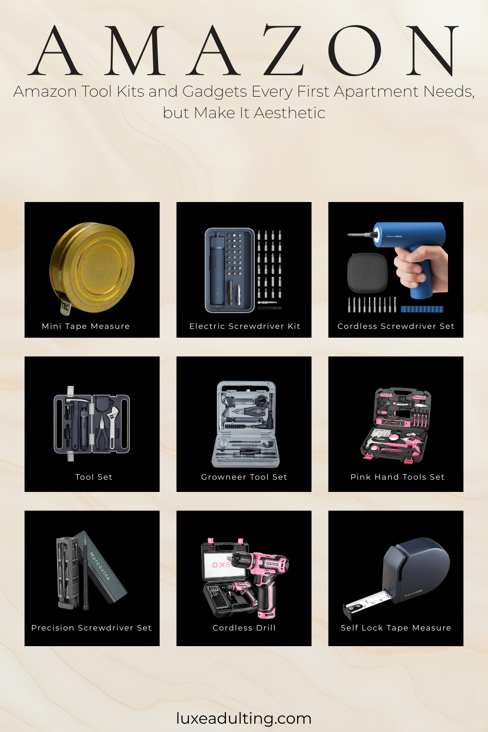 Amazon Tool Kits and Gadgets Every First Apartment Needs but Make It&nbsp;Aesthetic